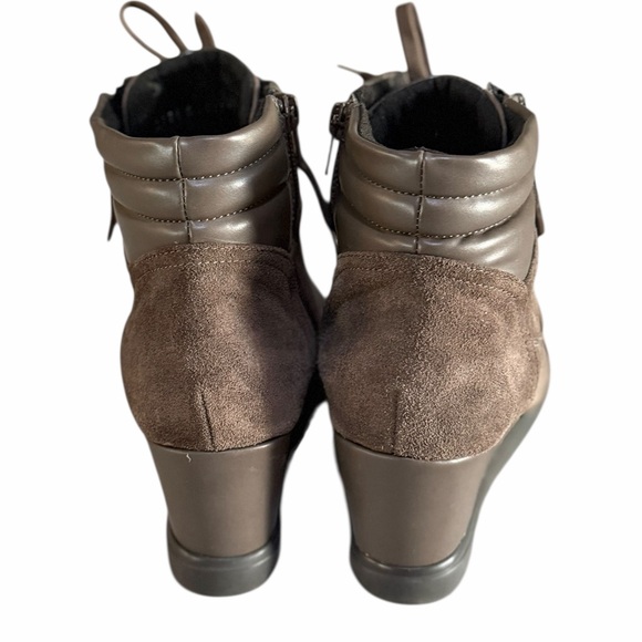 GEOX Brown wedge boot size 38 = 8 - Picture 5 of 7